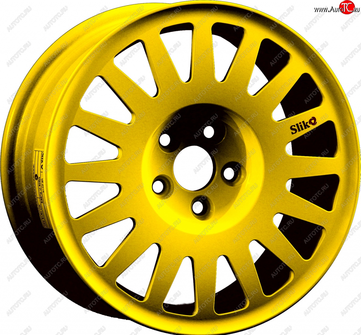 7 460 р. Кованый диск Slik Classic Sport L-1823S 5.5x15   (Candy ярко-желтый (Candy YELLOW))  с доставкой в г. Чебоксары