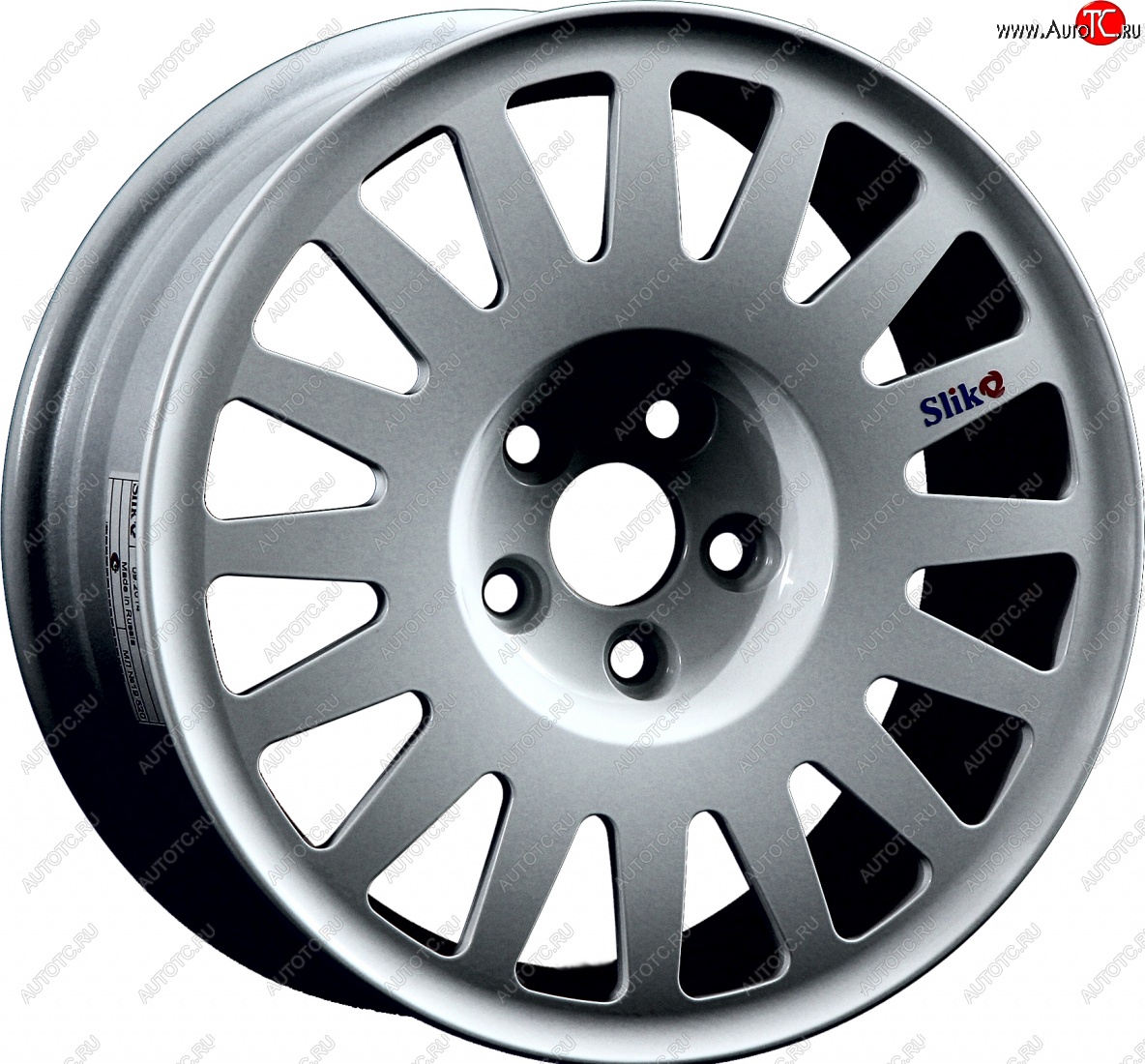 7 460 р. Кованый диск Slik Classic Sport L-1823S 5.5x15   (Серебристый темный (S25))  с доставкой в г. Чебоксары