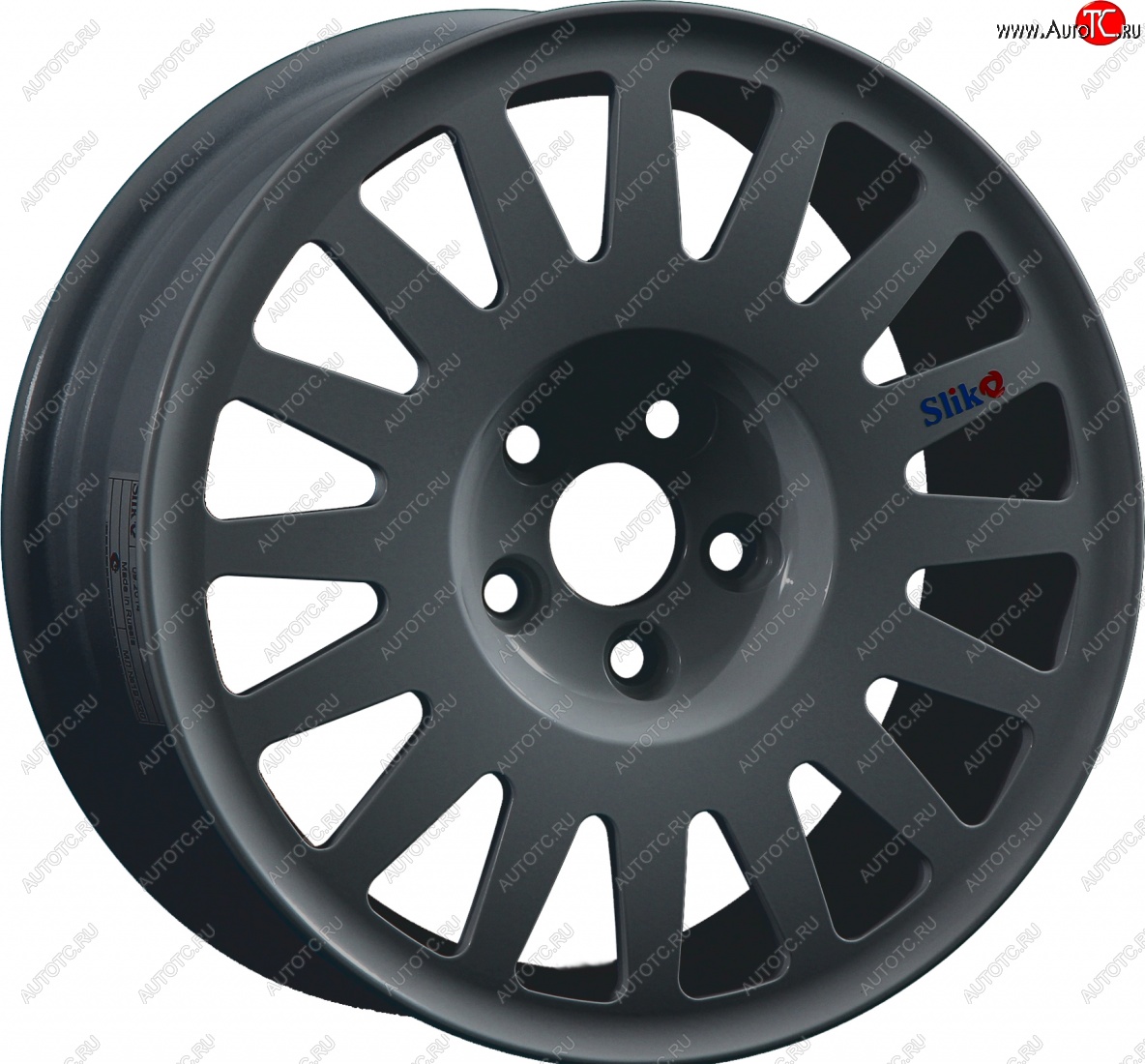 7 460 р. Кованый диск Slik Classic Sport L-1823S 5.5x15   (Графит матовый (GRF2))  с доставкой в г. Чебоксары