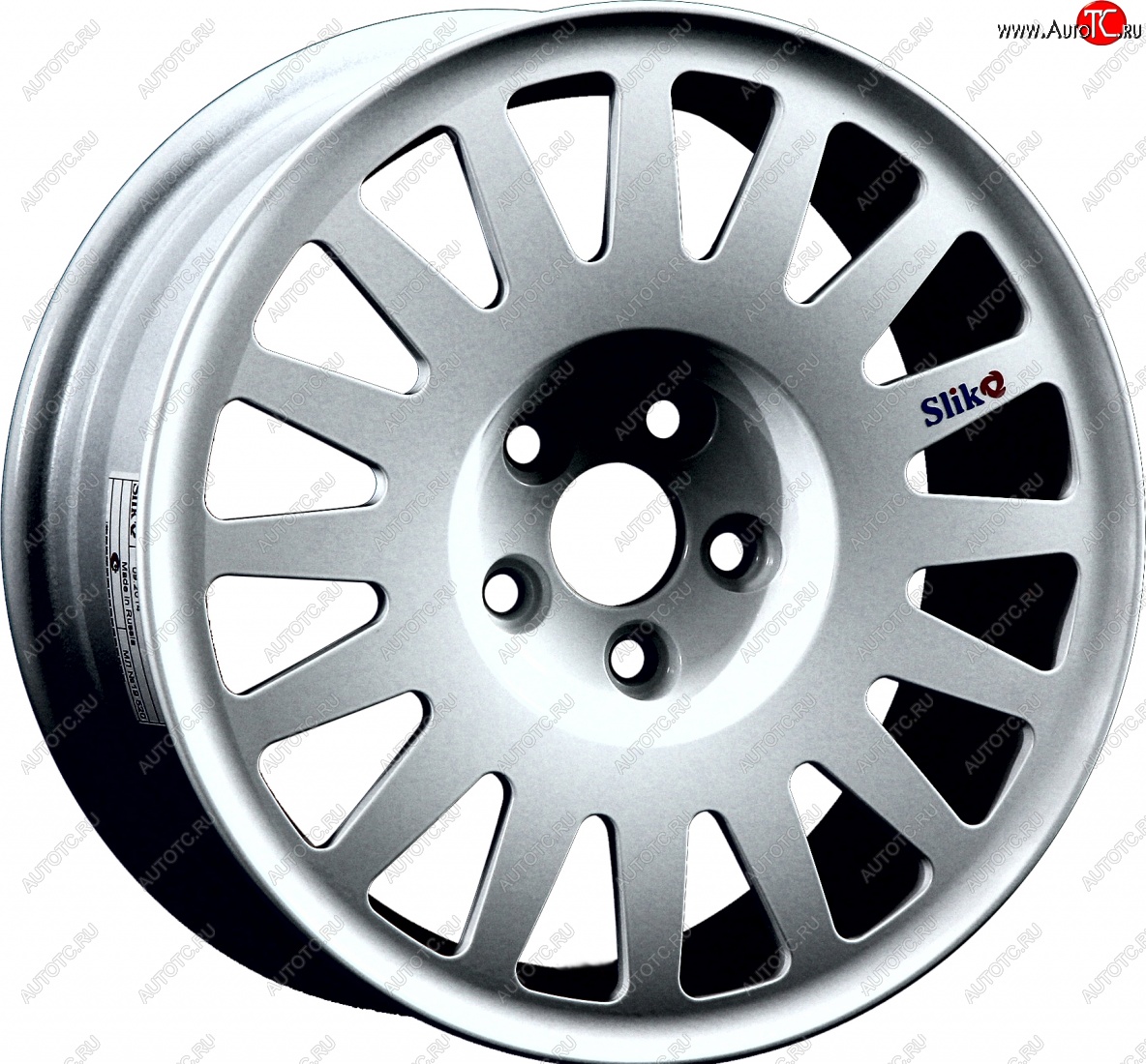 7 460 р. Кованый диск Slik Classic Sport L-1823S 5.5x15   (Ярко блестящее серебро (HPB))  с доставкой в г. Чебоксары