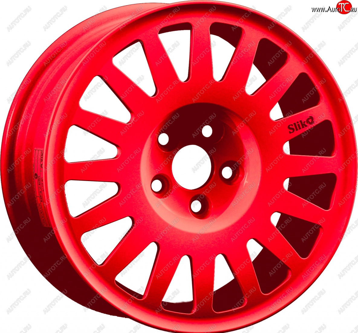 15 599 р. Кованый диск Slik Classic Sport L-1823S 6.5x15   (RAL 3026 ярко алый (3026))  с доставкой в г. Чебоксары