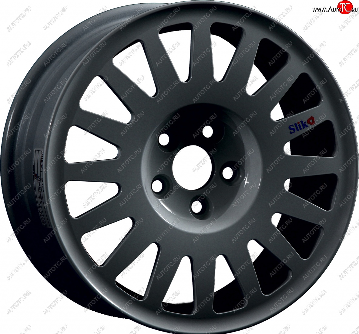 15 599 р. Кованый диск Slik Classic Sport L-1823S 6.5x15   (Графит глянцевый (GM))  с доставкой в г. Чебоксары