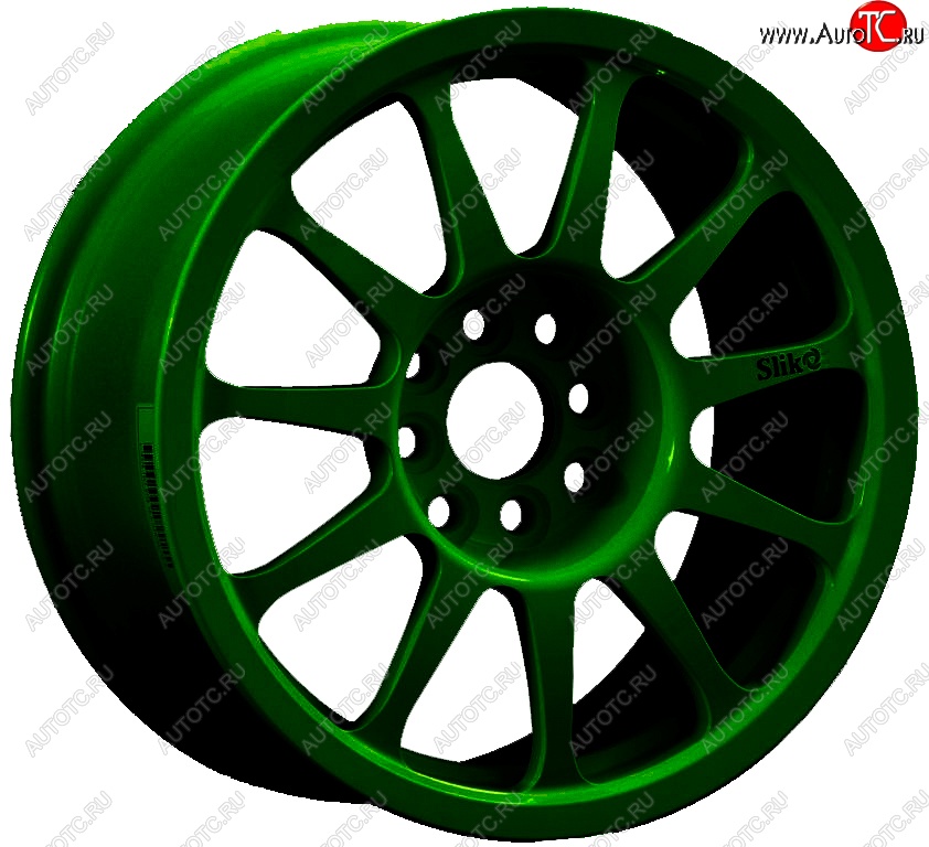 24 899 р. Кованый диск Slik Classic Sport L-1837S 7.0x15   (Зеленый (GREEEN))  с доставкой в г. Чебоксары