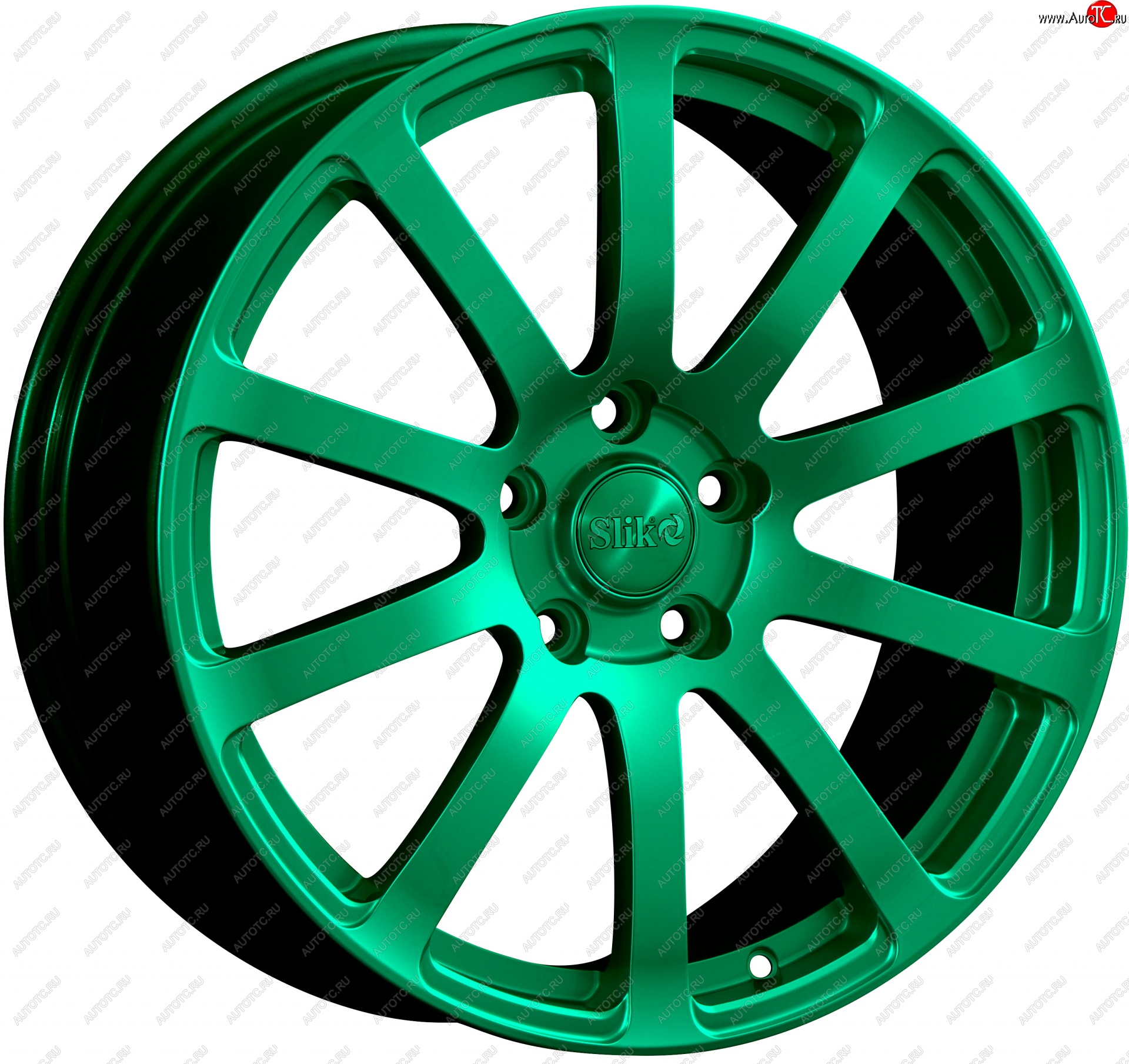 22 299 р. Кованый диск Slik PREMIUM L-812 8.0x18   (Candy изумрудно-зеленый (Candy Green))  с доставкой в г. Чебоксары