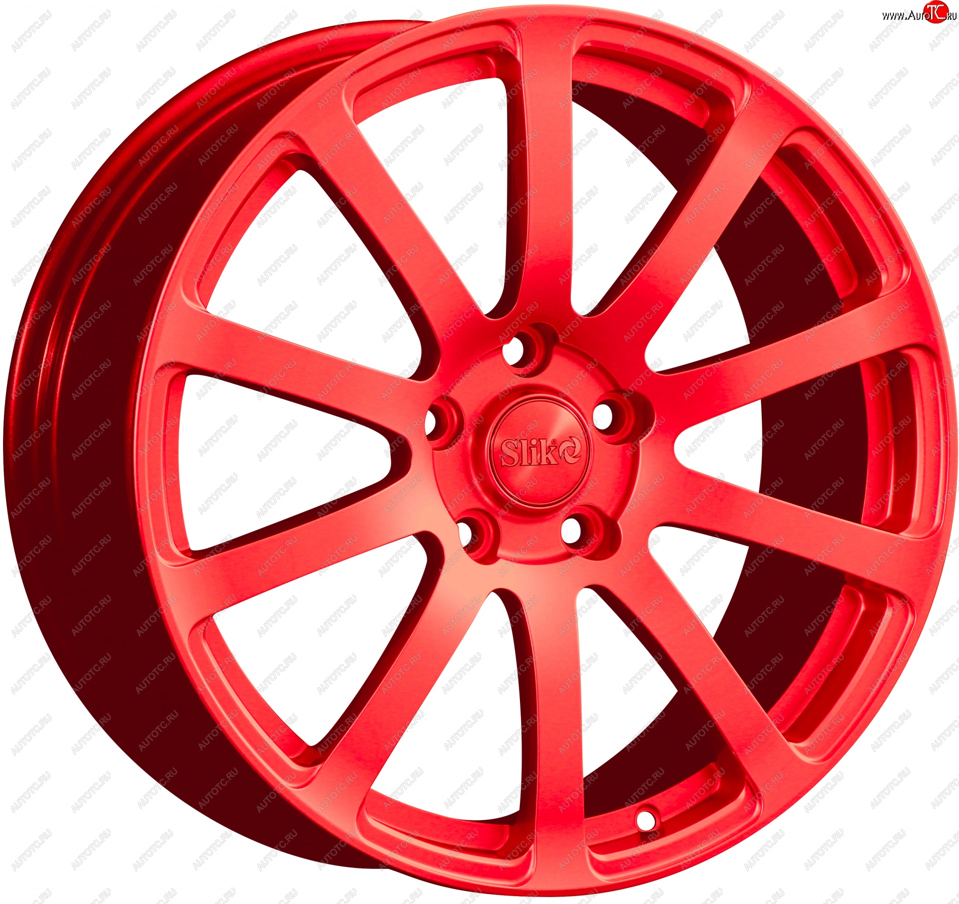 22 299 р. Кованый диск Slik PREMIUM L-812 8.0x18   (RAL 3026 ярко алый (3026))  с доставкой в г. Чебоксары