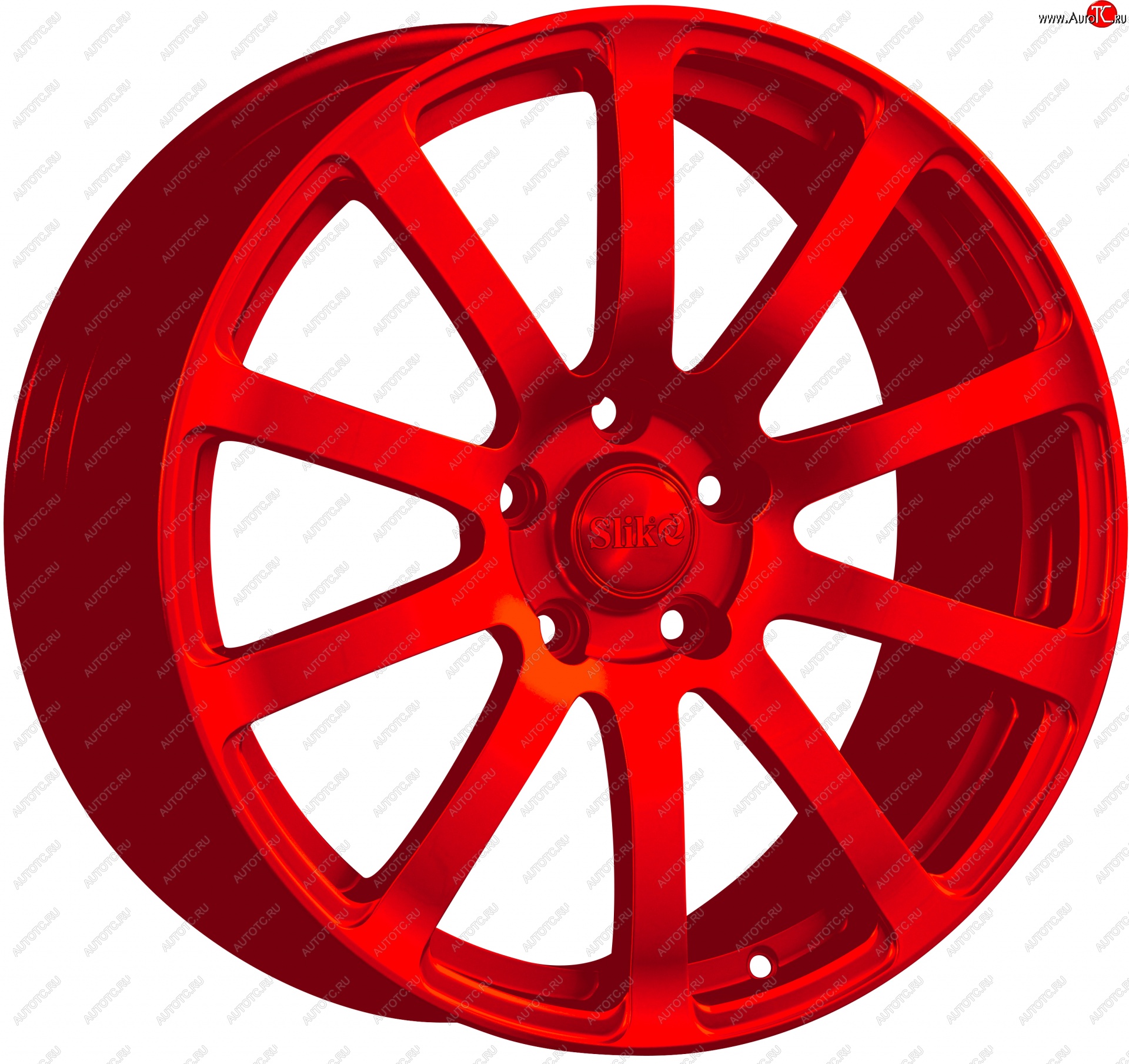 22 299 р. Кованый диск Slik PREMIUM L-812 8.0x18   (Красный (RED))  с доставкой в г. Чебоксары