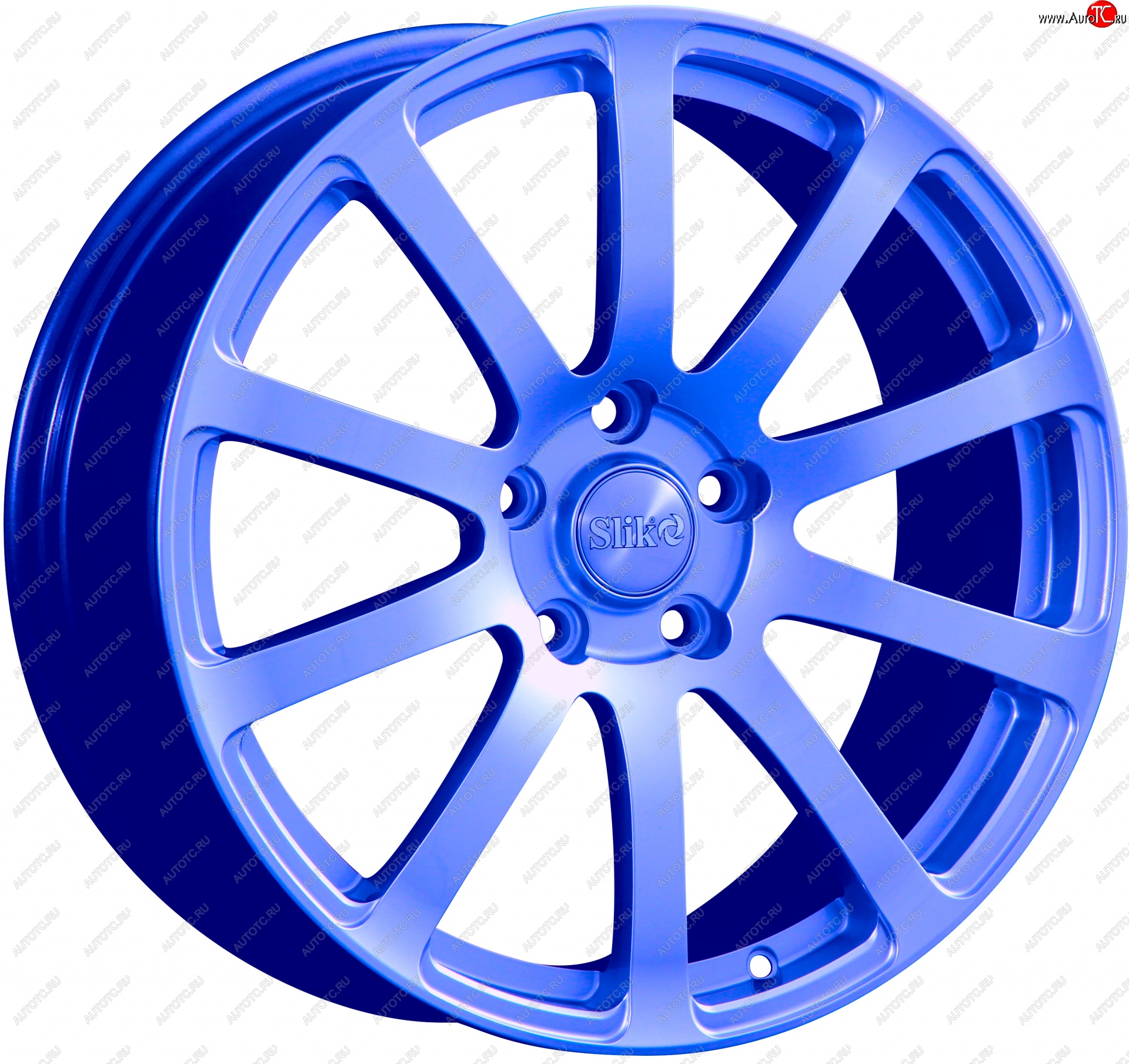 22 299 р. Кованый диск Slik PREMIUM L-812 8.0x18   (Синий (BLUE))  с доставкой в г. Чебоксары