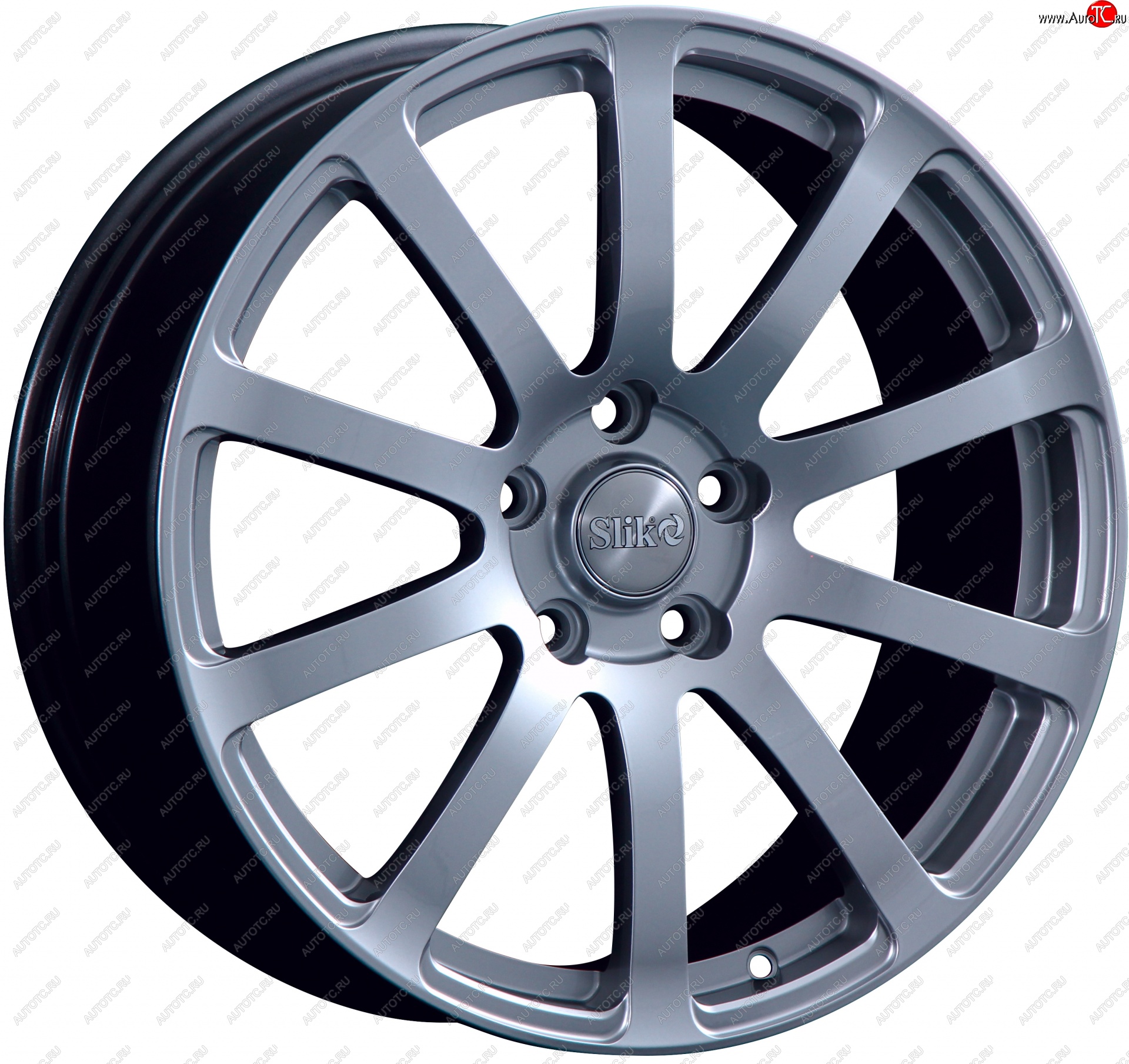 22 299 р. Кованый диск Slik PREMIUM L-812 8.0x18   (Графит глянцевый (GM))  с доставкой в г. Чебоксары