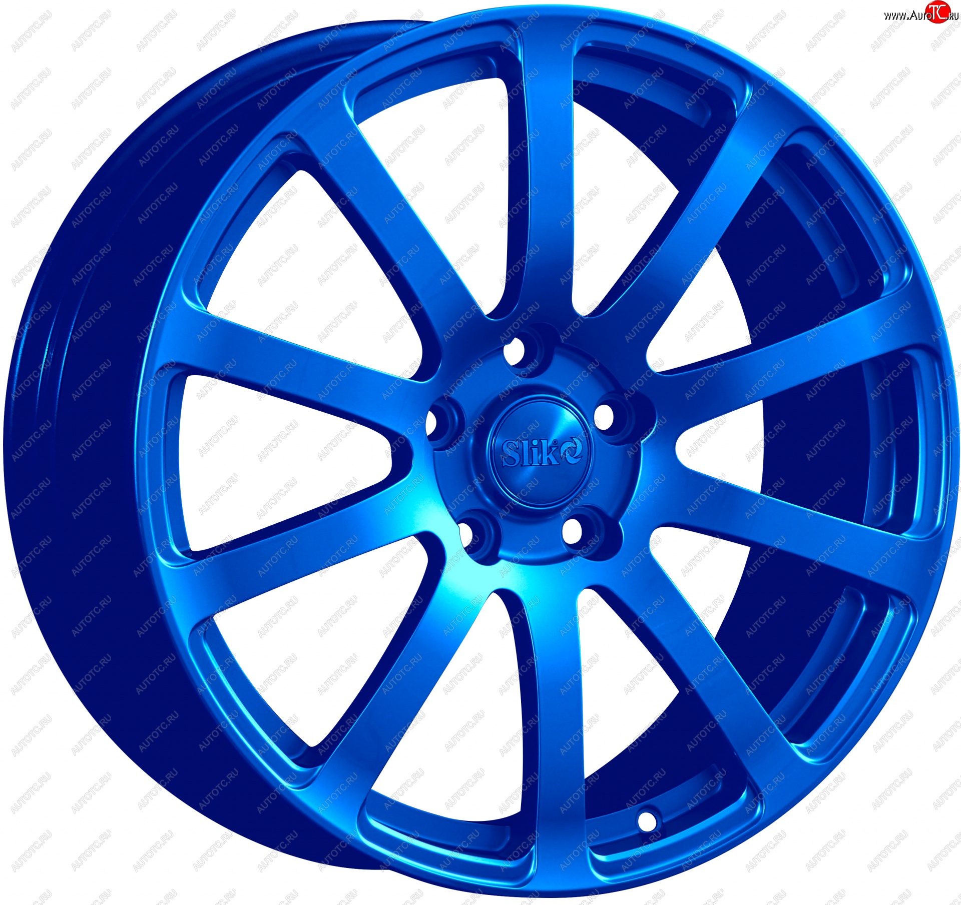 22 299 р. Кованый диск Slik PREMIUM L-812 8.5x18   (Candy синий (Candy BLUE))  с доставкой в г. Чебоксары
