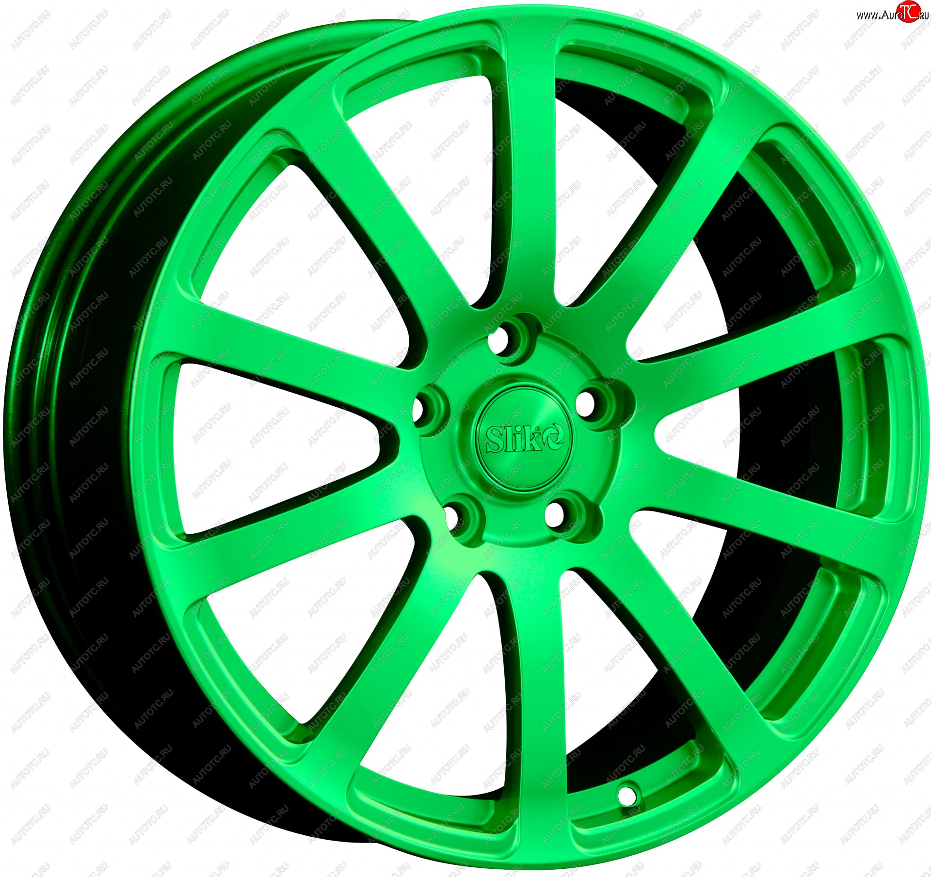 22 299 р. Кованый диск Slik PREMIUM L-812 8.5x18   (RAL 6038 ярко-зеленый (6038))  с доставкой в г. Чебоксары