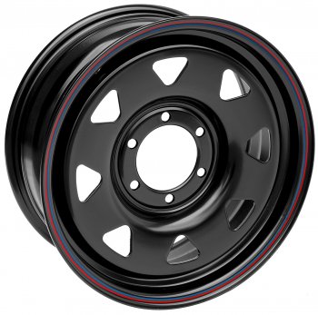 Штампованый диск OFF-ROAD Wheels (стальной усиленный, треугольник мелкий - черный). 7.0 x 17 Toyota Hiace XH10 (Европа) рестайлинг (2006-2011) 6x139.7xDIA110.0xET30.0
