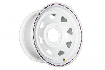 Штампованый диск OFF-ROAD Wheels (стальной усиленный, треугольник - белый). 8.0 x 16 Ford Ranger дорестайлинг (2006-2009) 6x139.7xDIA110.0xET10.0