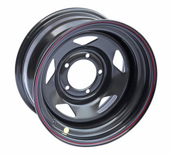 Штампованый диск OFF-ROAD Wheels (стальной усиленный, треугольник - черный). 8.0 x 15 Ford F 150 4 (1992-1996) 5x139.7xDIA110.0xET10.0