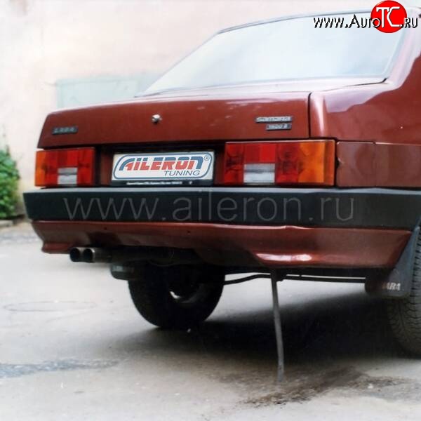 449 р. Накладка на задний бампер Aileron Лада 21099 (1990-2004) (Неокрашенная)  с доставкой в г. Чебоксары