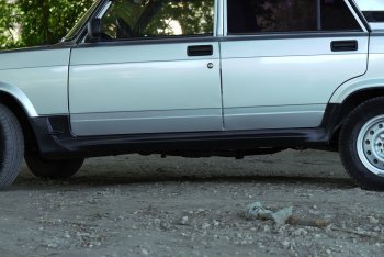 939 р. Пороги накладки Топор Лада 2105 (1979-2010) (Текстурная поверхность)  с доставкой в г. Чебоксары. Увеличить фотографию 6