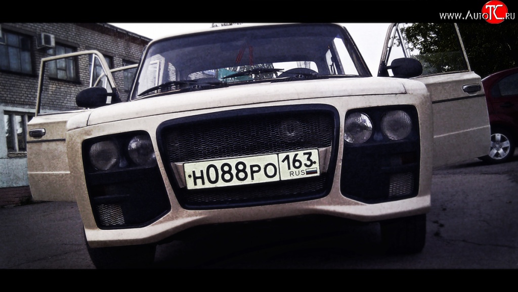 4 389 р. Передний бампер Я-робот  Лада 2103 - 2106 (Неокрашенный)  с доставкой в г. Чебоксары