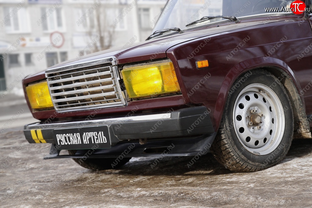 2 359 р. Накладка на передний бампер Вихур RA  Лада 2107 (1982-2012) (Поверхность глянец (под окраску), Неокрашенная)  с доставкой в г. Чебоксары