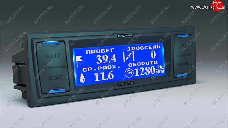 9 749 р. Бортовой компьютер Gamma GF 270  Лада 2107 - Приора ( 2170,  2171,  2172,  21728) (Черная)  с доставкой в г. Чебоксары