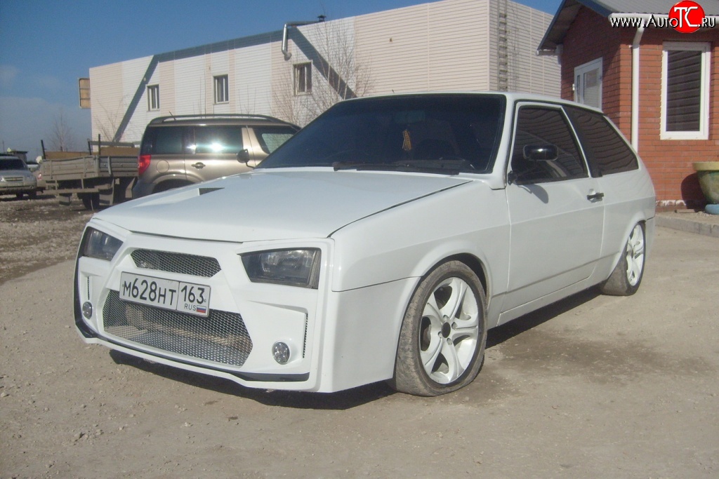 4 399 р. Передний бампер Bad Boy  Лада 2108 - 21099 (Неокрашенный)  с доставкой в г. Чебоксары