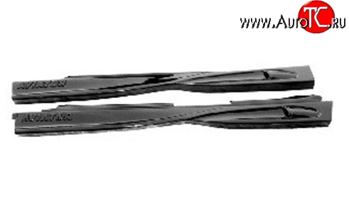 1 369 р. Пороги накладки Авиатор Лада 2110 седан (1995-2007) (Неокрашенные)  с доставкой в г. Чебоксары