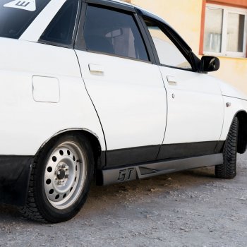 1 039 р. Пороги накладки GT Лада 2110 седан (1995-2007) (Текстурная поверхность)  с доставкой в г. Чебоксары. Увеличить фотографию 7