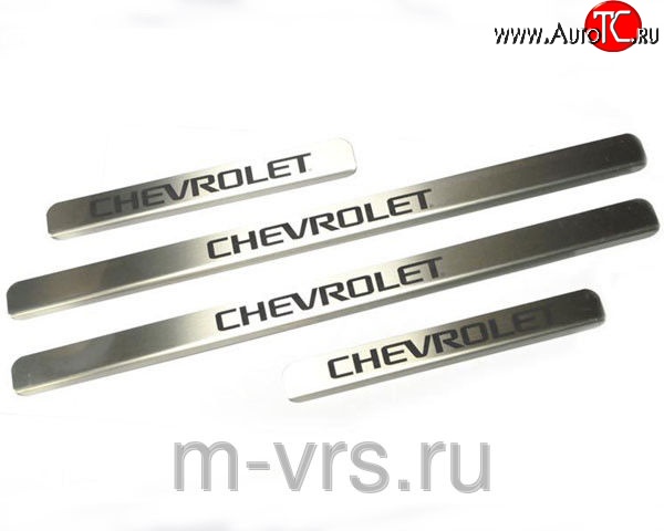 669 р. Накладки на порожки автомобиля M-VRS (нанесение надписи методом окраски) Лада 2123 (Нива Шевроле) 1 рестайлинг (2009-2020)  с доставкой в г. Чебоксары