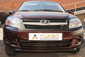 5 899 р. Нижний спойлер переднего бампера (в цвет автомобиля) Yuago ВИС 2349 бортовой грузовик дорестайлинг (2012-2018) (Окрашенный)  с доставкой в г. Чебоксары. Увеличить фотографию 2