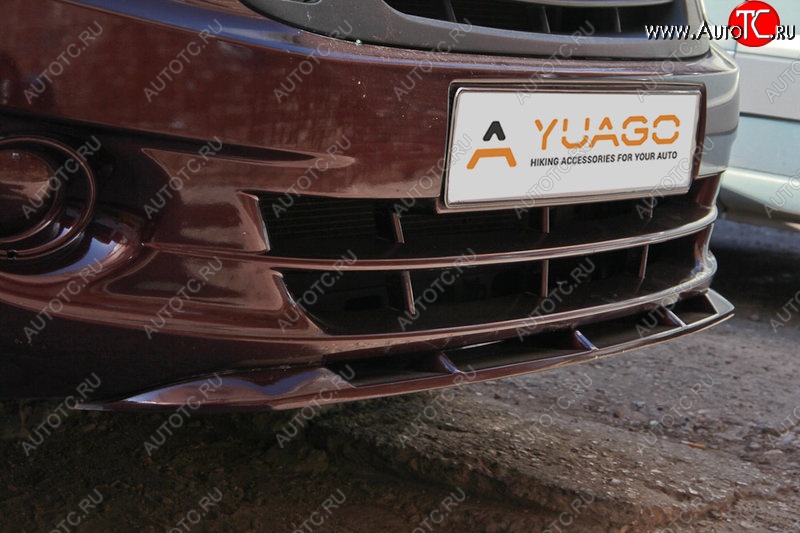 5 899 р. Нижний спойлер переднего бампера (в цвет автомобиля) Yuago ВИС 2349 бортовой грузовик дорестайлинг (2012-2018) (Окрашенный)  с доставкой в г. Чебоксары