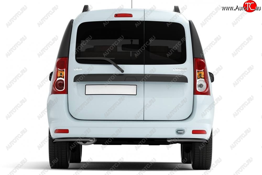 3 799 р. Защита заднего бампера Petroil Tuning (уголки, d51)  Лада Ларгус (2012-2021) дорестайлинг R90 (Сталь с полимерным покрытием в цвет: черный ❞Шагрень❝)  с доставкой в г. Чебоксары