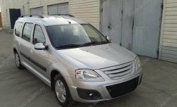 1 399 р. Решётка радиатора верхняя Sport Лада Ларгус дорестайлинг R90 (2012-2021) (Неокрашенная)  с доставкой в г. Чебоксары. Увеличить фотографию 2