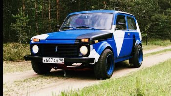 11 999 р. Стеклопластиковый капот BadBoy Лада Нива 4х4 2121 3 дв. дорестайлинг (1977-2019) (Неокрашенный)  с доставкой в г. Чебоксары. Увеличить фотографию 10