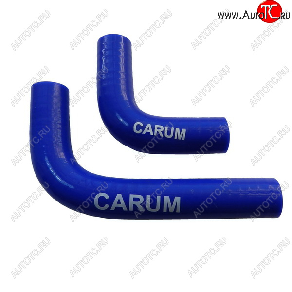 399 р. Патрубк радиатора печки (карбюратор, силикон) CARUM Лада нива 4х4 2121 (Legend) 3 дв. 2-ой рестайлинг (2021-2025) (комплект 2 шт.)  с доставкой в г. Чебоксары