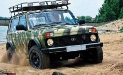 13 249 р. Экспедиционный багажник Бронто  Лада Нива 4х4  2121 (1977-2019) 3 дв. дорестайлинг (Дно: сетка)  с доставкой в г. Чебоксары. Увеличить фотографию 2