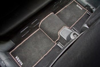2 759 р. Накладка на ковролин под заднее сиденье АртФорм Лада Веста Кросс SW 2181 универсал дорестайлинг (2017-2023)  с доставкой в г. Чебоксары. Увеличить фотографию 5