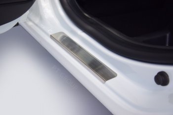 2 099 р. Пороги накладки в проем дверей Petroil Tuning Лада Веста SW 2181 универсал дорестайлинг (2017-2022) (Нержавейка)  с доставкой в г. Чебоксары. Увеличить фотографию 5