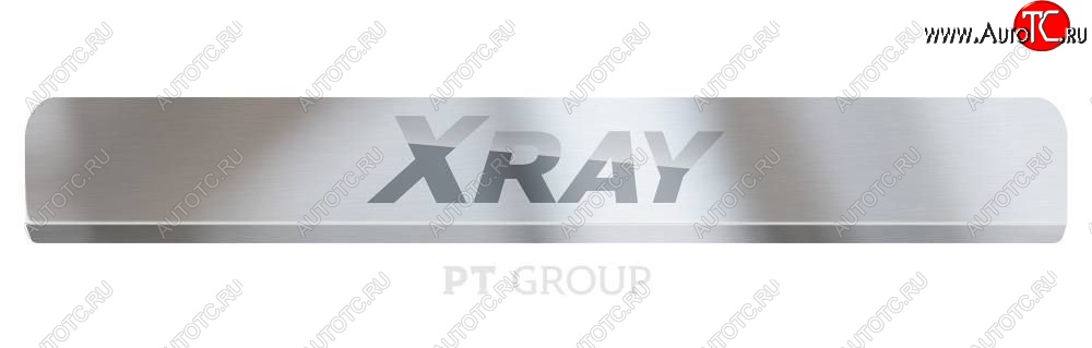 2 099 р. Пороги накладки в проем дверей Petroil Tuning Лада XRAY (2016-2022) (Нержавейка)  с доставкой в г. Чебоксары