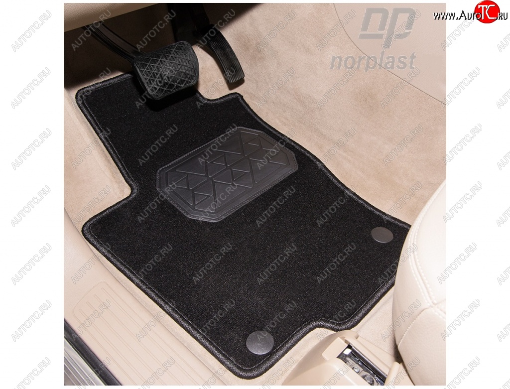 4 849 р. Комплект ковриков в салон Norplast (текстиль) Volkswagen Amarok дорестайлинг (2009-2016)  с доставкой в г. Чебоксары