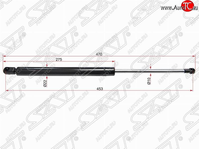 579 р. Газовый упор крышки багажника SAT  Volkswagen Golf  5 (2003-2009) хэтчбэк  с доставкой в г. Чебоксары
