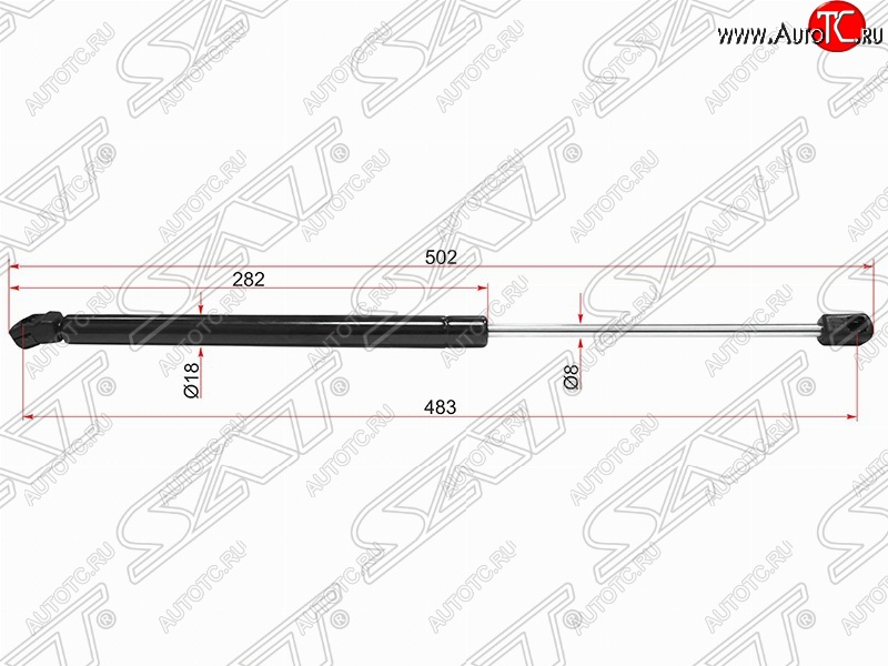 579 р. Газовый упор крышки багажника SAT  Volkswagen Golf ( 5,  6) (2003-2014) хэтчбэк, хэтчбэк 5 дв.  с доставкой в г. Чебоксары