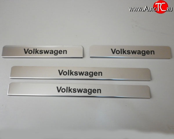 859 р. Накладки на порожки автомобиля M-VRS (нанесение надписи методом окраски) Volkswagen Jetta A5 седан (2005-2011)  с доставкой в г. Чебоксары