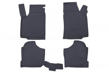 Коврики в салон Element 4 шт. (полиуретан) Volkswagen Golf  4 (1997-2003) (Чёрные)