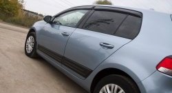 4 009 р. Молдинги RA  Volkswagen Golf  6 (2008-2014) хэтчбэк 5 дв. (Поверхность: глянец, Неокрашенные)  с доставкой в г. Чебоксары. Увеличить фотографию 4