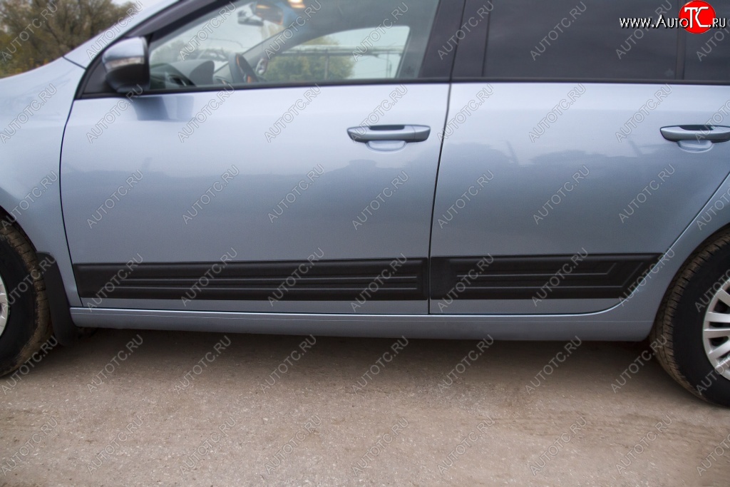 4 009 р. Молдинги RA  Volkswagen Golf  6 (2008-2014) хэтчбэк 5 дв. (Поверхность: глянец, Неокрашенные)  с доставкой в г. Чебоксары