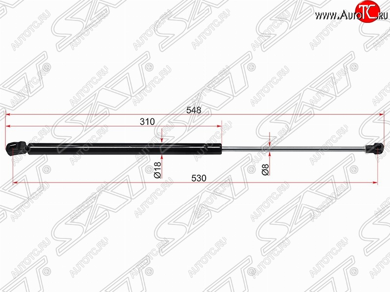 499 р. Газовый упор крышки багажника SAT  Volkswagen Golf  6 (2008-2014) хэтчбэк 5 дв.  с доставкой в г. Чебоксары