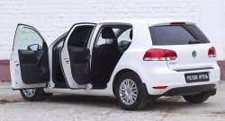 2 959 р. Накладки на порожки RA v2 (комплект) Volkswagen Golf 6 хэтчбэк 5 дв. (2008-2014)  с доставкой в г. Чебоксары. Увеличить фотографию 2