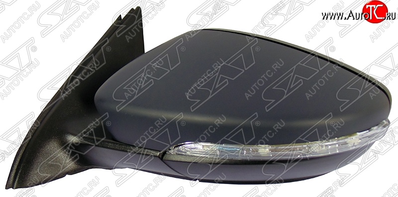 5 999 р. Боковое левое зеркало заднего вида SAT (поворотник, 8 контактов)  Volkswagen Jetta  A6 (2011-2018) седан дорестайлинг, седан рестайлинг (Неокрашенное)  с доставкой в г. Чебоксары