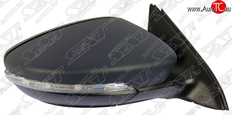 5 999 р. Боковое правое зеркало заднего вида SAT (поворотник, 8 контактов)  Volkswagen Jetta  A6 (2011-2018) седан дорестайлинг, седан рестайлинг (Неокрашенное)  с доставкой в г. Чебоксары