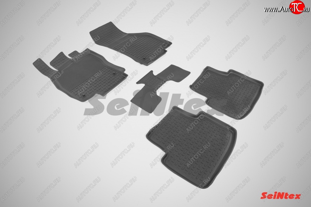 3 099 р. Износостойкие коврики в салон с высоким бортом SeiNtex Premium 4 шт. (резина) Volkswagen Passat B8 универсал дорестайлинг (2015-2019)  с доставкой в г. Чебоксары