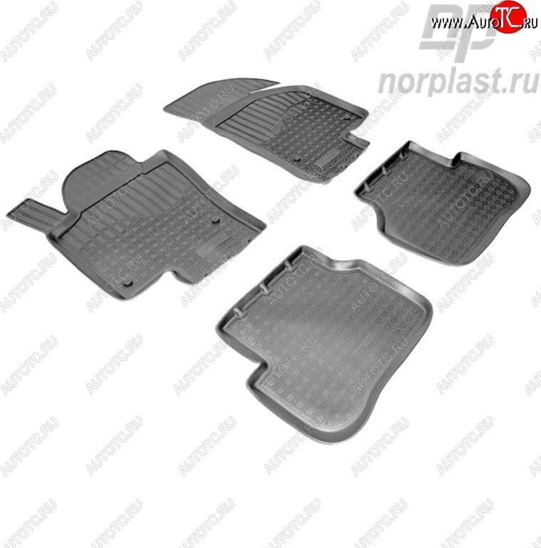 2 449 р. Комплект ковриков в салон (рестайлинг) Norplast Volkswagen Passat CC дорестайлинг (2008-2012)  с доставкой в г. Чебоксары