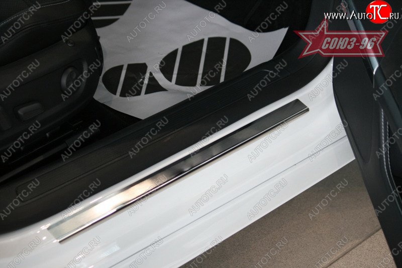 2 744 р. Накладки на внутренние пороги Souz-96 (без логотипа) Volkswagen Passat CC дорестайлинг (2008-2012)  с доставкой в г. Чебоксары